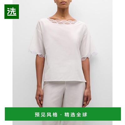 1h可退 【美国直邮】Natori|Colette 蕾丝边短款睡衣套装