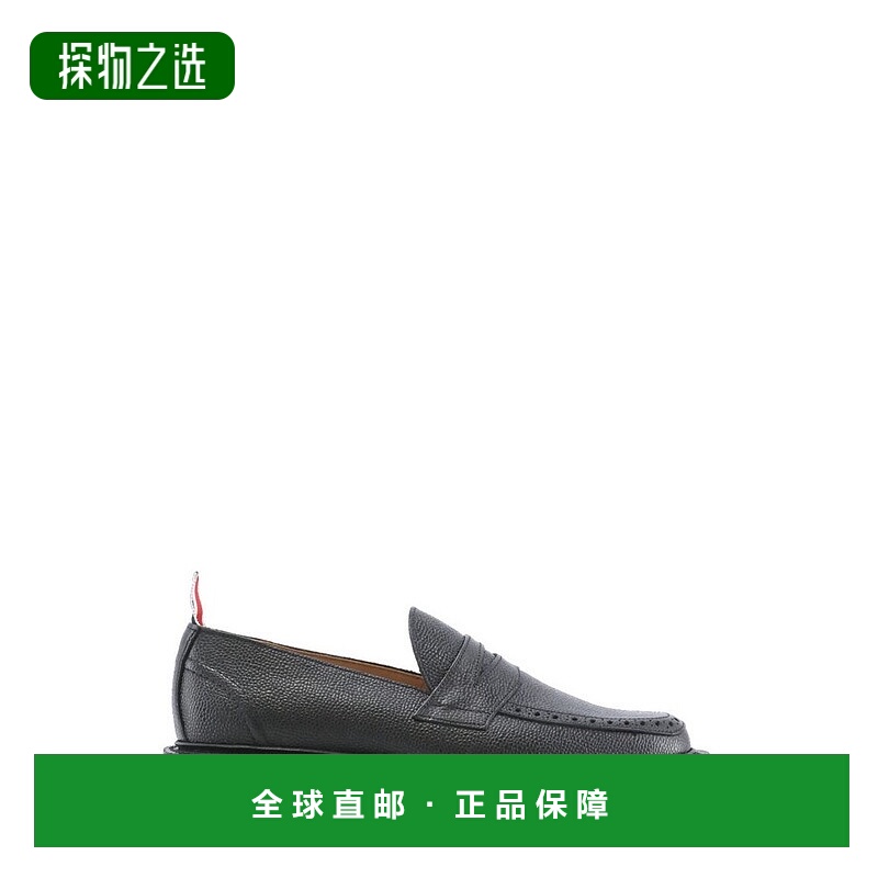 香港直邮Thom Browne 汤姆·布朗 女士 卵石纹圆头乐福鞋 FFF085B