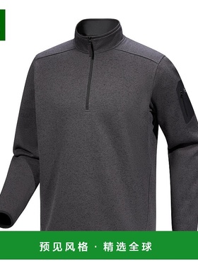 始祖鸟Covert 1/2男款户外徒步休闲半拉链抓绒衣卫衣