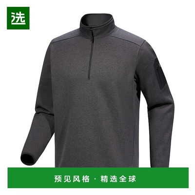 始祖鸟Covert 1/2男款户外徒步休闲半拉链抓绒衣卫衣
