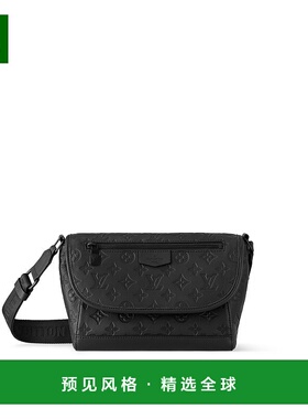 欧洲直邮LV/路易威登 Pulse Messenger男士黑色小牛皮斜挎包