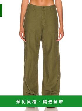 1h可退 香港直邮R13 女士 阔腿裤子 R13WR077R109B green绿色 舒