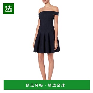 1h可退 【美国直邮】JONATHAN SIMKHAI黑色露肩针织连衣裙 修身时