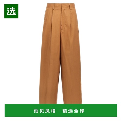 1h可退 香港直邮Nude 女士 'Menswear' 长裤 1103E25233 brown棕