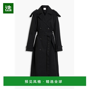 1h可退 香港直邮TIBI 女士 棉混纺华达呢风衣 F222AT9120