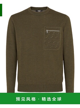 香港直邮Fendi 长袖圆领毛衣 FZE035ATMO