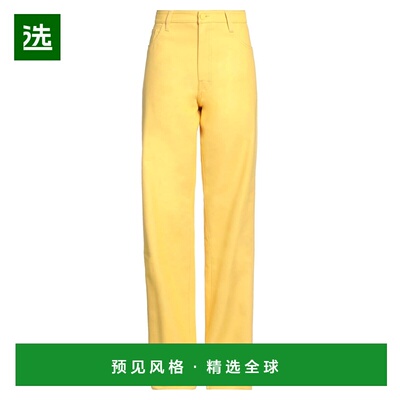 1h可退 香港直邮Raf Simons 拉夫·西蒙 女士 阔腿裤 yellow黄色