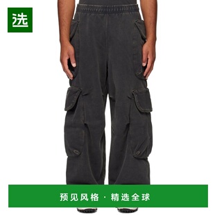 1h可退 香港直邮Entire Studios 男士 黑色 Heavy Gocar 工装裤 E