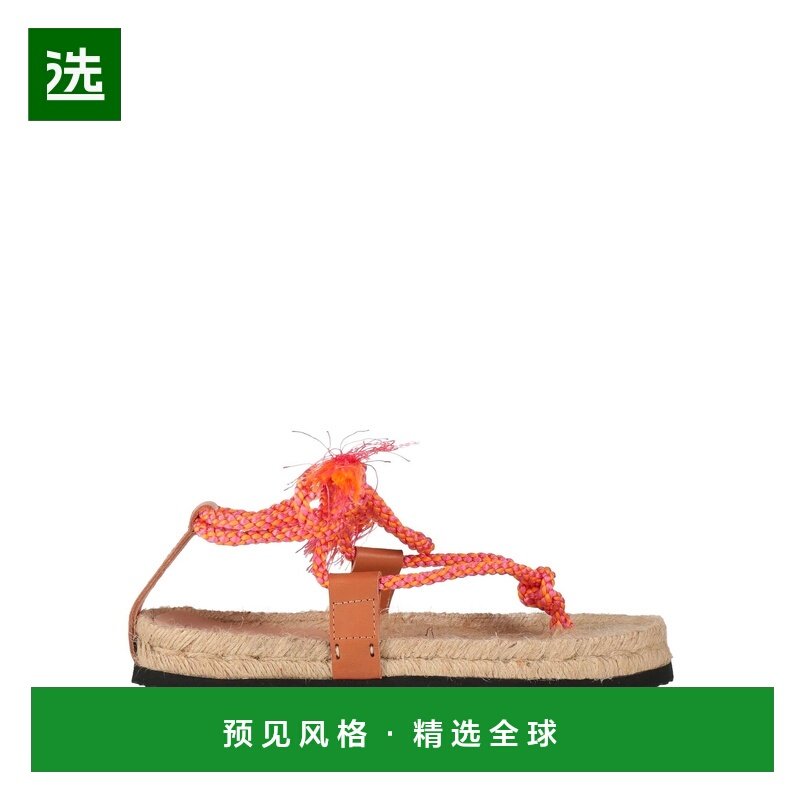 1h可退 香港直邮manebi 女士 帆布面凉鞋 orange橙色 舒适时尚,女鞋,休闲凉鞋,淘宝优惠券,粉丝福利购,淘宝优惠卷