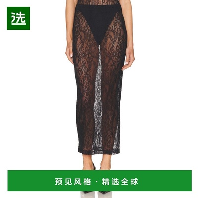 1h可退 香港直邮wardrobenyc 女士 蕾丝直筒半身裙 W3010S25LC