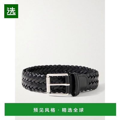 1h可退 香港直邮andersons 男士 3.5cm 编织皮带腰带 A1097AF2984