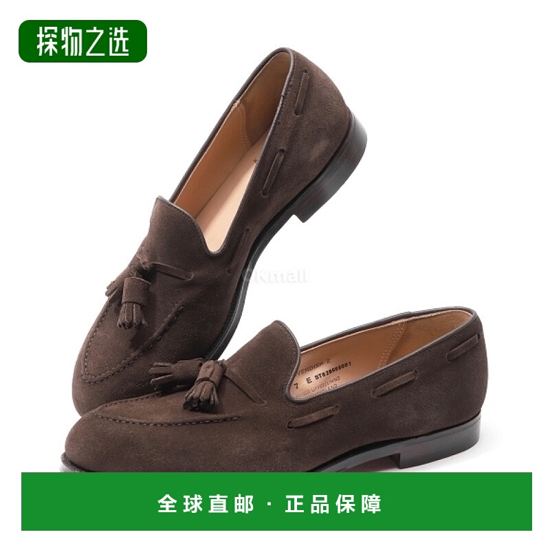 韩国直邮Crockett & Jones休闲鞋男女同款深棕色小牛皮绒面革舒适