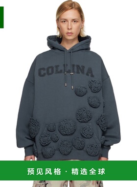 1h可退 香港直邮Collina Strada 女士 灰色 Soft 连帽衫 XX8003