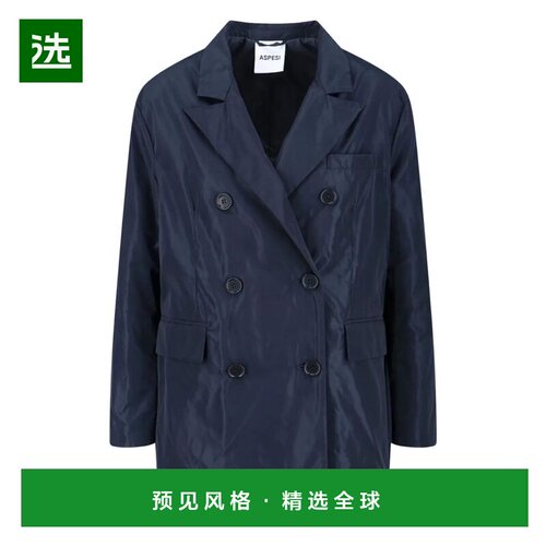 香港直邮ASPESI 女士大衣 3N28P0081099 AW2025 蓝色 JACKET KORI