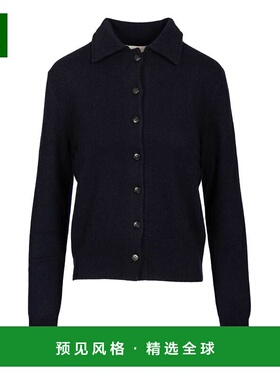 香港直邮LISA YANG 女士针织衫 2025342NA AW2025 蓝色羊绒开衫