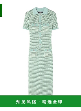 香港直邮Versace 钩编针织连衣裙 10208321A14747