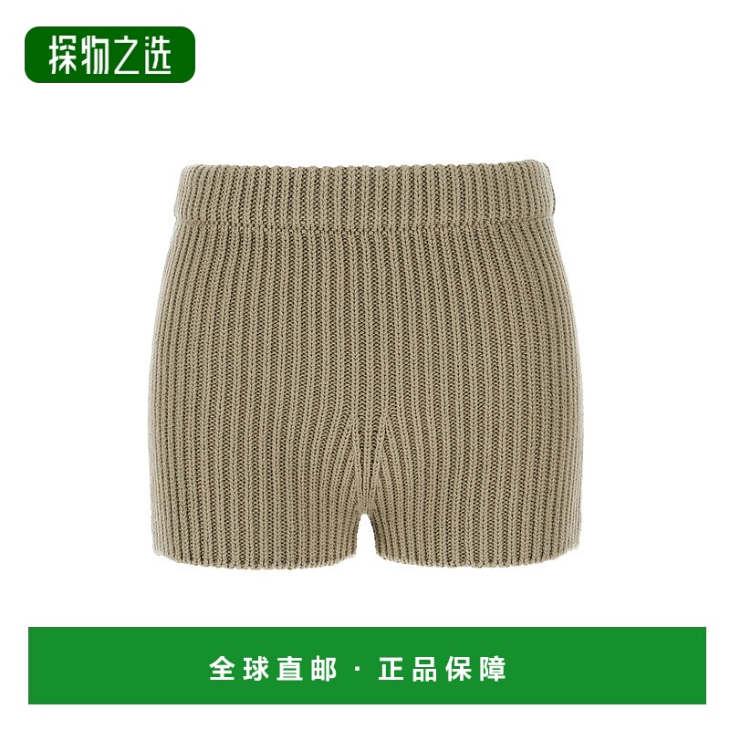 1h可退 香港直邮MaxMara 麦斯玛拉 女士 Acceso 卡其色绿色弹力棉