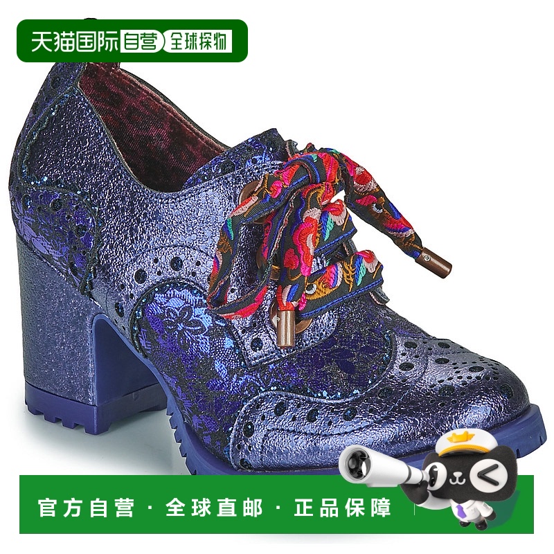 欧洲直邮Irregular Choice 女士 德比鞋 GLITTER GRUGE