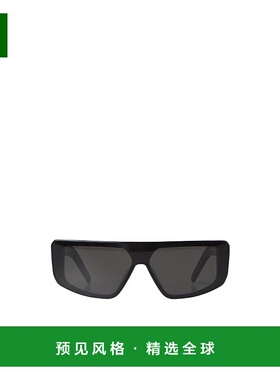 香港直邮Rick Owens 徽标平顶框太阳镜 RG0000003GBLKB0909