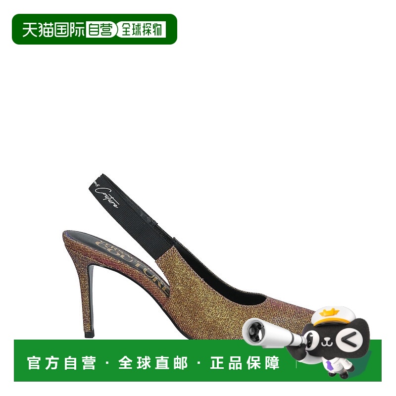 1h可退 香港直邮Versace Jeans 范思哲 女士 浅口鞋 metal金属色