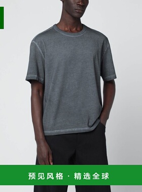 1h可退 香港直邮Séfr 男士 MAURO WASHEDEFFECT 黑色有机棉T恤 M