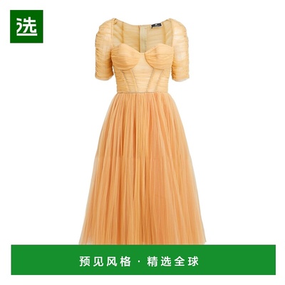 1h可退 香港直邮Elisabetta Franchi 女士 中长连衣裙 beige米色