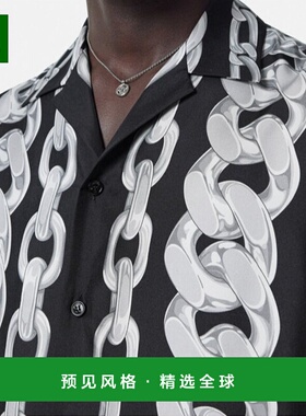 香港直邮Versace 短袖衬衫 10039261A13397范思哲男装