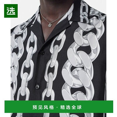 香港直邮Versace 短袖衬衫 10039261A13397范思哲男装