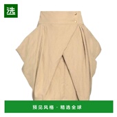 beige米色 1h可退 舒 女士 迷你半身裙 香港直邮Alberta Ferretti