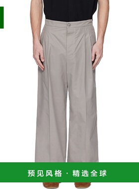 1h可退 香港直邮Ami Paris 男士 灰色 Large 长裤 HTR432CO0101