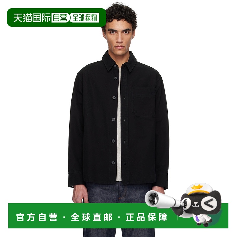 1h可退 香港直邮A.P.C. 男士 黑色 Basile Brodée Poitrine 夹克