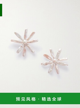 1h可退 香港直邮Simone Rocha 蒙娜·罗莎 女士 镀银珍珠耳环 ERG