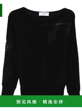 香港直邮BLUGIRL 女士卫衣 RF5232MA82O22222 AW2025 黑色 蕾丝细