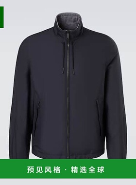 1h可退 香港直邮Zegna 杰尼亚 男士 Brezza 可反穿夹克 blue蓝色