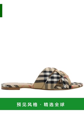 香港直邮Burberry Cabana 格纹凉鞋 81113781