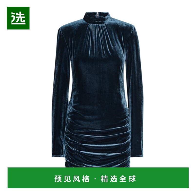 香港直邮ROTATE 女士连衣裙 1149221192BLUE SS2025 蓝色 丝绒长,女装/女士精品,连衣裙,淘宝优惠券,粉丝福利购,淘宝优惠卷