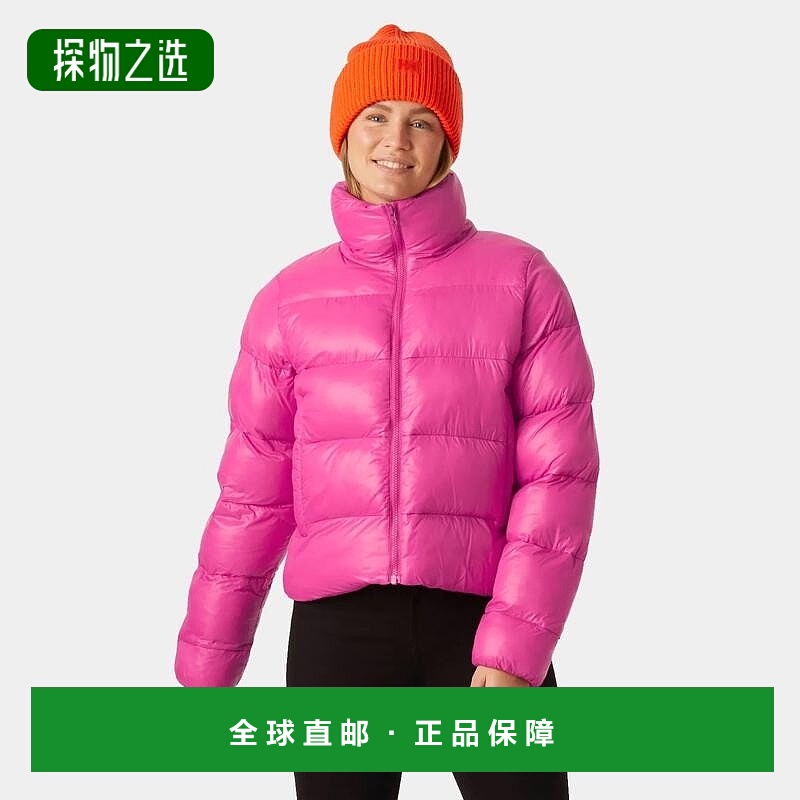欧洲直邮Helly Hansen 女士紫红色聚酰胺翡翠色羽绒服海丽汉森