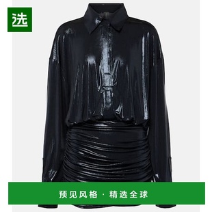 女士 1h可退 诺玛·卡玛丽 KAMALI 褶皱金银锦缎衬 香港直邮NORMA