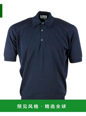 香港直邮JOHN SMEDLEY 男士T恤 ISISSSNAVY AW2025 蓝色 T-Shirt