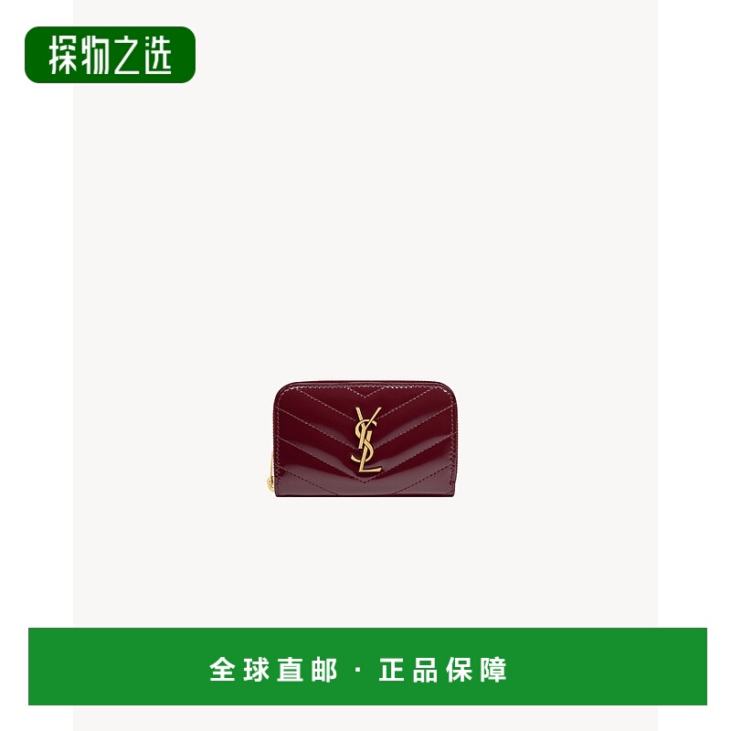 欧洲直邮YSL (2025) CASSANDRE MATELASSÉ 漆皮钱包拉链