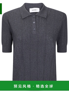 香港直邮LISA YANG 女士针织衫 2026022EL SS2026 深蓝色 短袖针