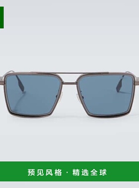 1h可退 香港直邮Zegna 杰尼亚 男士 方框太阳眼镜 black黑色 舒适