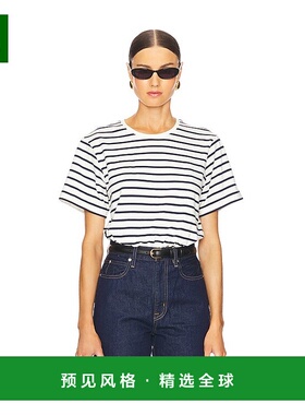 1h可退 香港直邮Simkhai 女士 Jojo 短袖短款T恤 1252002STSTRIPE