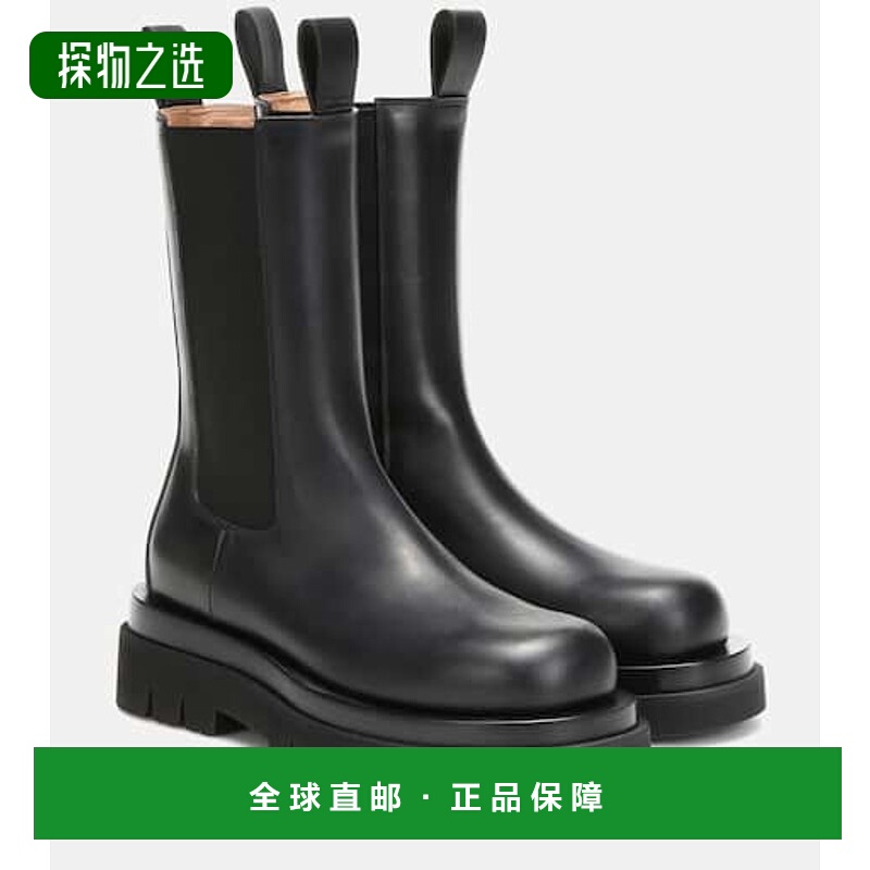 1h可退 香港直邮Bottega Veneta 葆蝶家 女士 Lug 皮质短靴厚底鞋