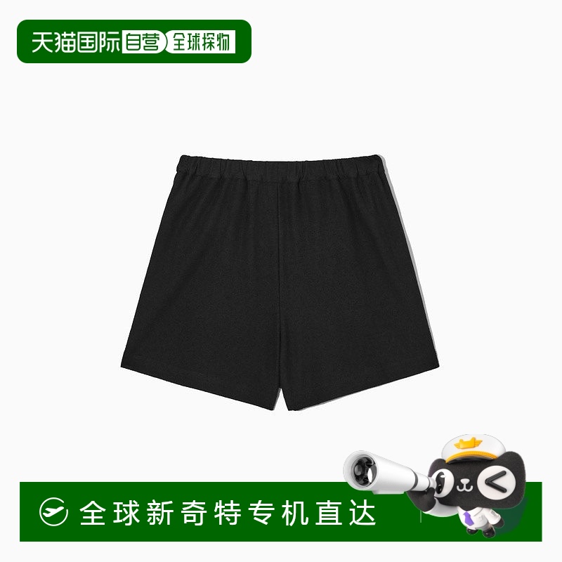 欧洲直邮COS 女士黑色棉质短裤新款