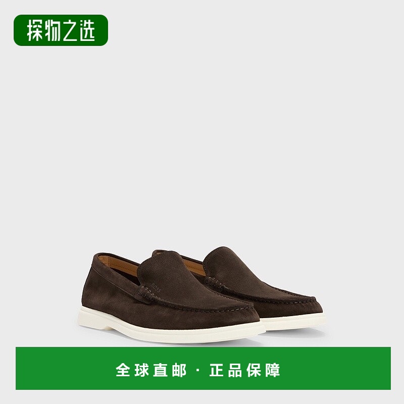 欧洲直邮HUGO BOSS雨果BOSS BLACK 绒面革乐福鞋 搭配撞色外男鞋