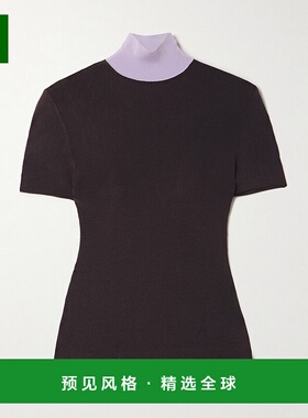 1h可退 香港直邮Self-Portrait 女士 拼色针织上衣 AW25131TABRBR