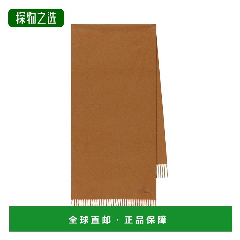 1h可退 香港直邮Loro Piana 诺悠翩雅 男士 羊绒流苏围巾 FAO3774