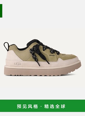 欧洲直邮UGG Lo Lowmel男士绿色/奶油色运动鞋