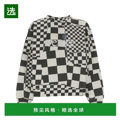 香港直邮ERL 男士针织毛衣 ERL08T023CHECKER SS2024 花色长袖